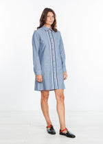 Chambray Shirtdress in Blue
