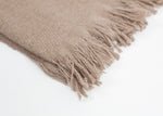 Cashmere Tassel Blanket in Brown