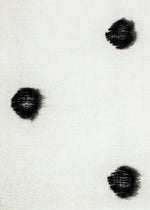Cashmere Dot Shawl in Black/White